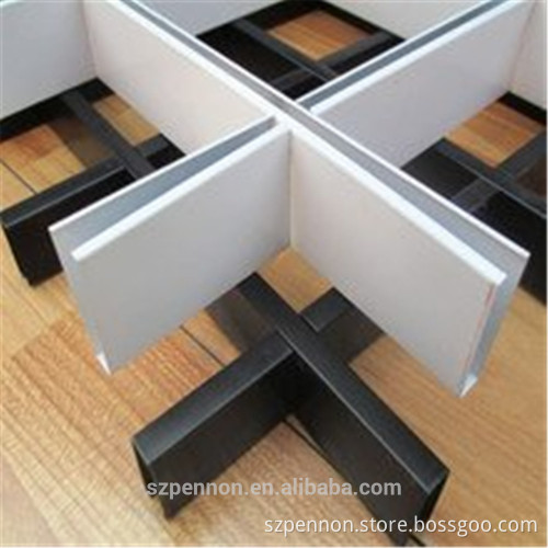 Aluminum Open Cell Grid Ceiling Mesh For Supermarket Decoration